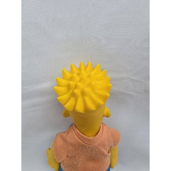 Vintage 1990 Bart Simpson 8.5” Plush Doll Toy Burger King Collectible Vinyl Head - Picture 4 of 12